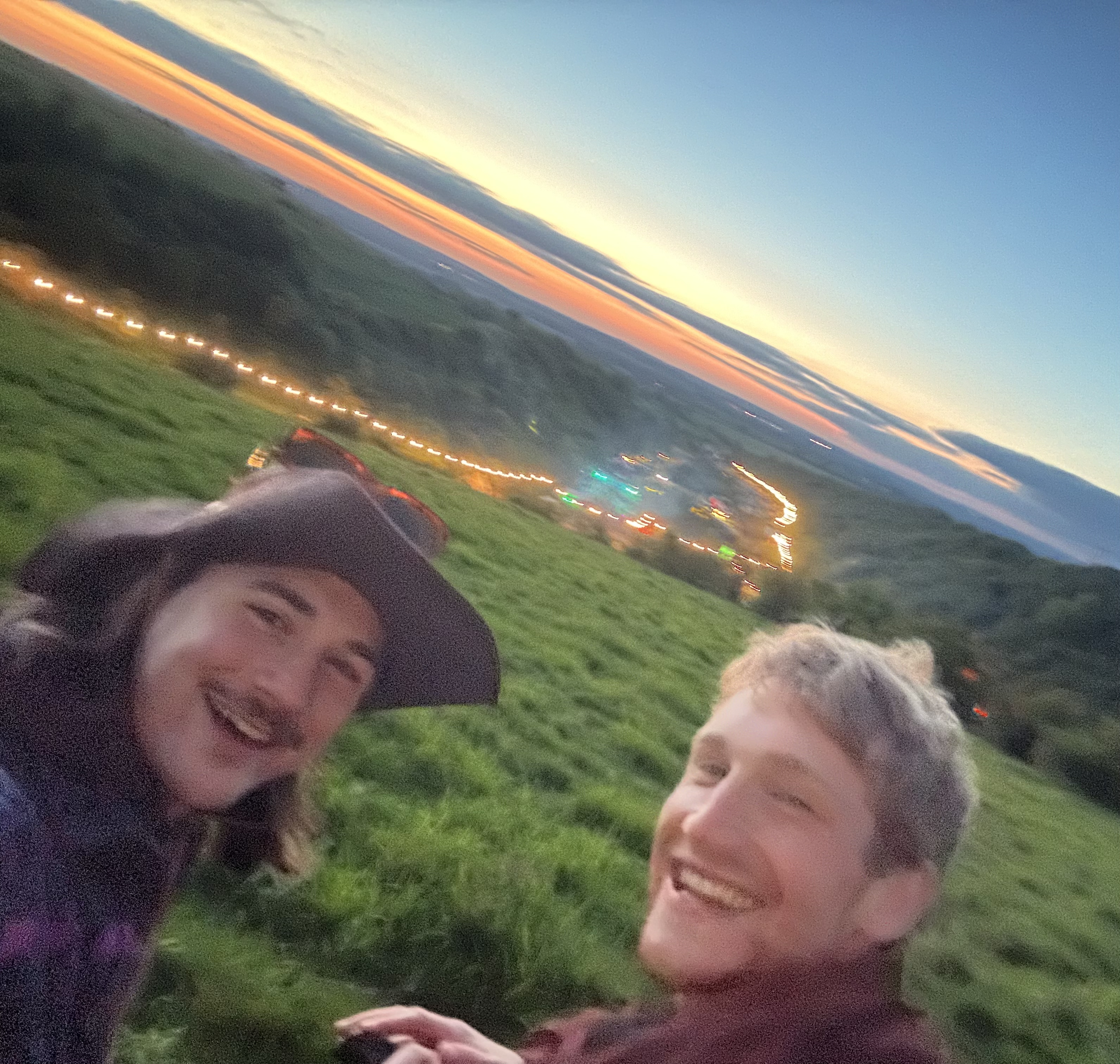 Sunset view with Zak and Casey